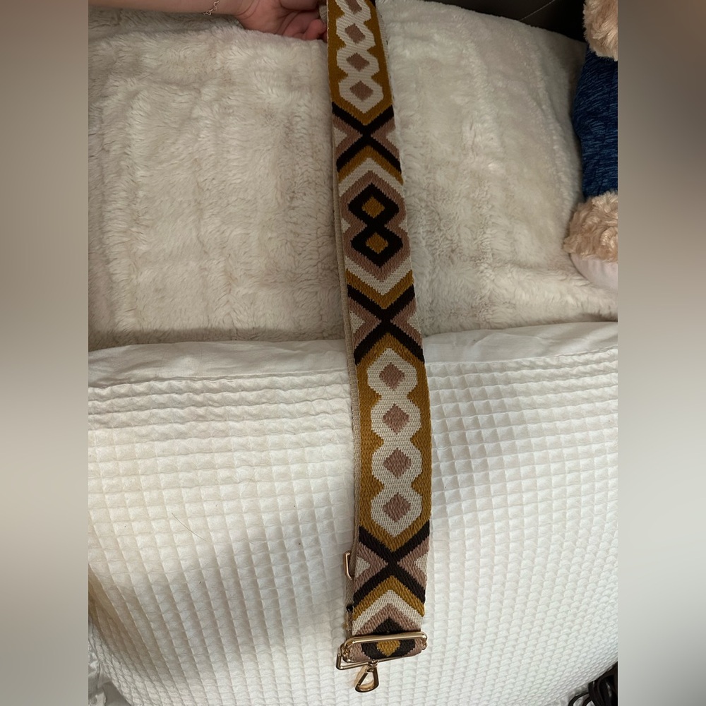 Geometric Patterned Bag Strap - image 5